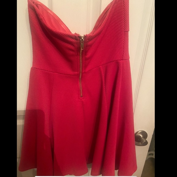 Pink strapless mini dress (worn once) - Picture 6 of 8